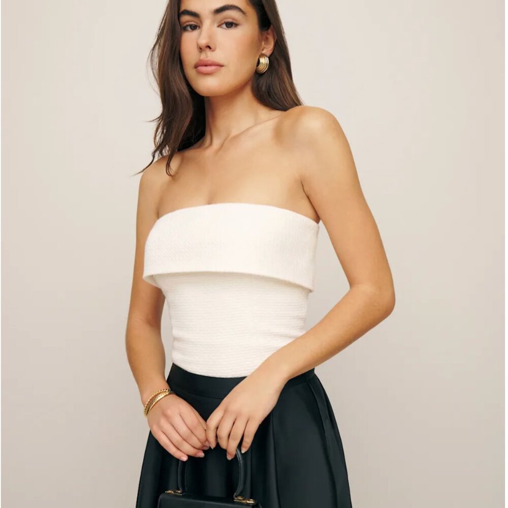 Reformation Lanna Top White - Size 0